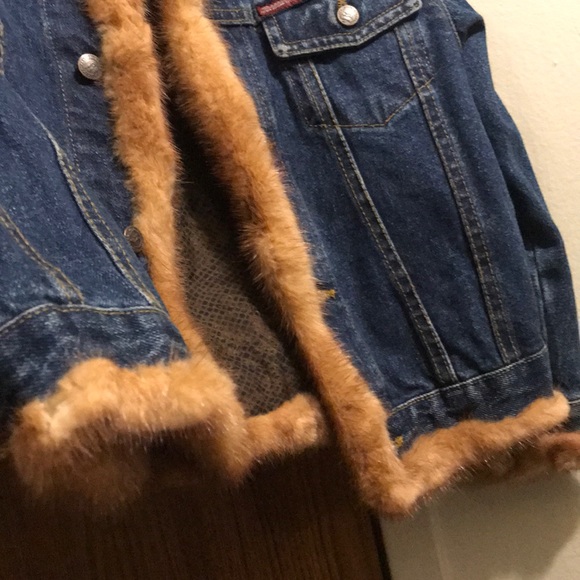 MINK JEAN JACKET - Picture 8 of 8